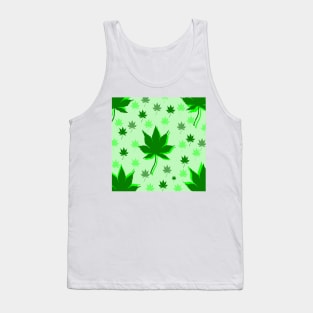 green leaves pattern design background Tank Top